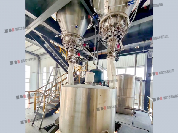 玻璃微珠氣流混合機--山西海諾某生產現場